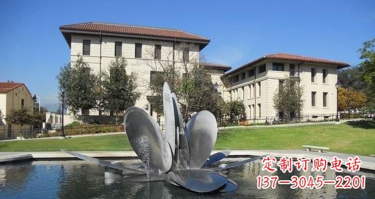 青海不锈钢喷泉雕塑——美的象征