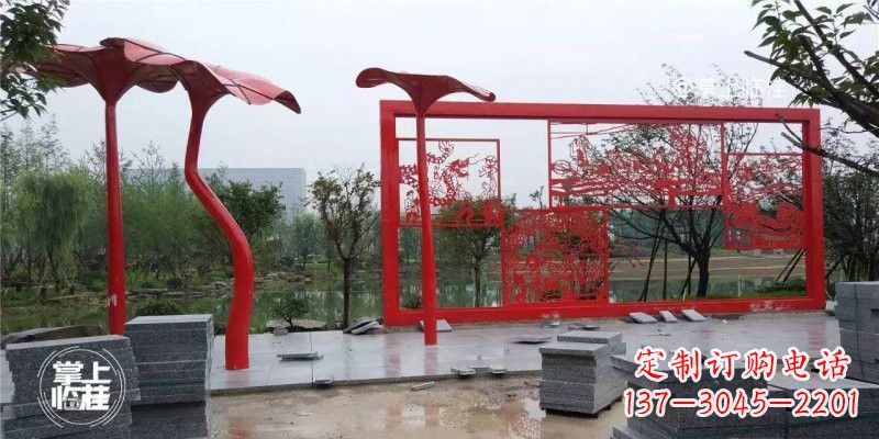 青海不锈钢剪纸龙凤雕塑精美雕刻传承古老文化