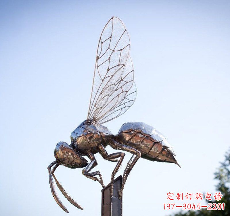 青海不锈钢公园蜜蜂雕塑精彩纷呈的自然之美