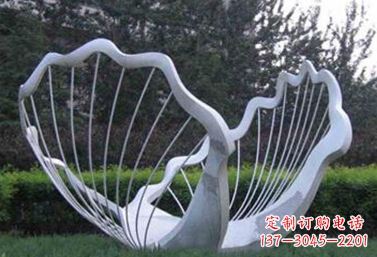 青海不锈钢公园的镂空贝壳雕塑