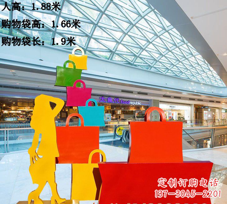 青海不锈钢购物袋雕塑艺术品的独特之处