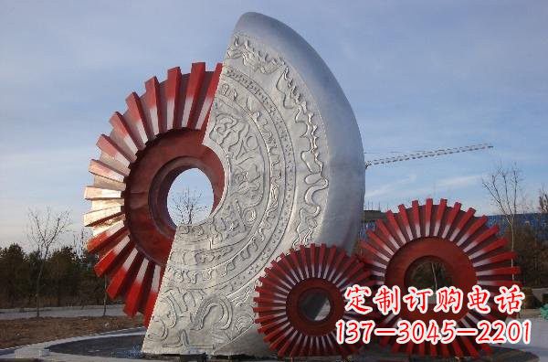 青海不锈钢广场抽象齿轮雕塑