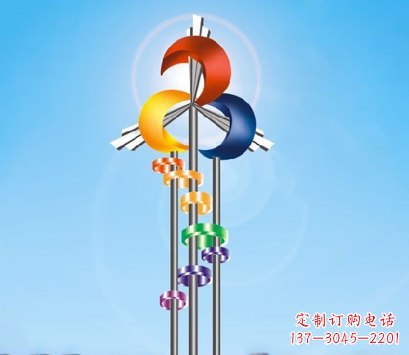 青海不锈钢风车雕塑精美的艺术之作