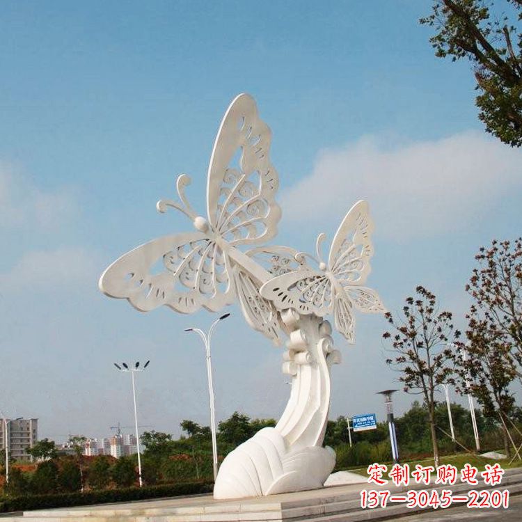 青海不锈钢蝴蝶雕塑——美丽传递自然之美