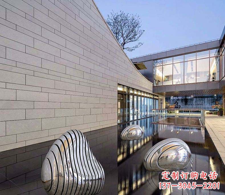 青海精美不锈钢假山雕塑