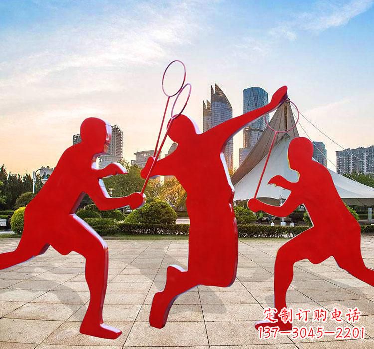 青海不锈钢羽毛球雕塑艺术与运动的完美结合