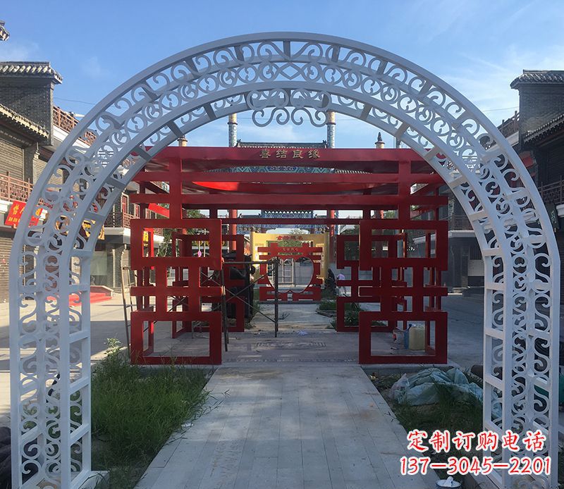 青海不锈钢拱门雕塑——精美绝伦