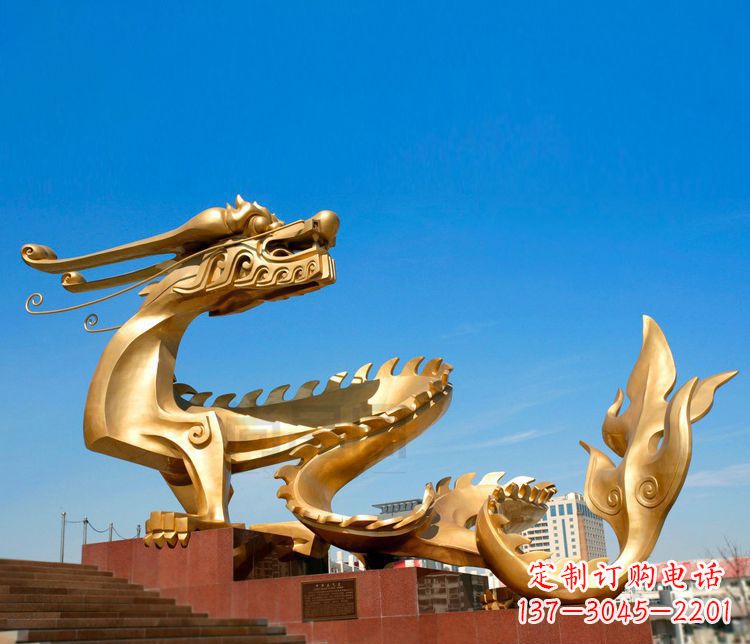 青海不锈钢金龙——雕塑之美