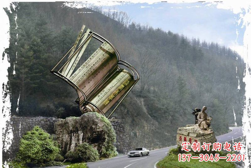 青海神农本草经竹简雕塑——传承中华文化精髓