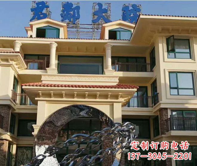青海不锈钢鲤鱼跃龙门雕塑——传承中国传统文化
