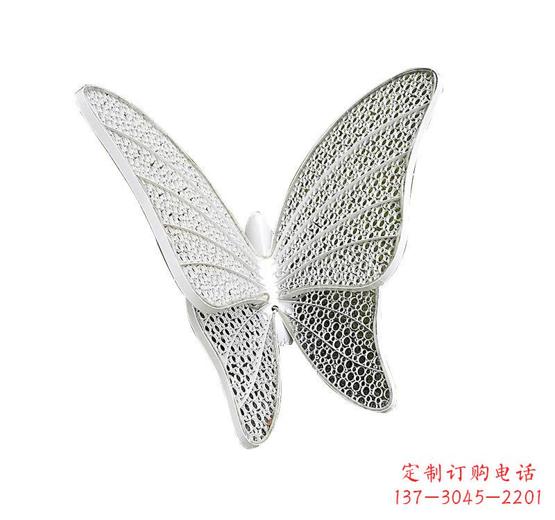 青海不锈钢绿地蝴蝶雕塑