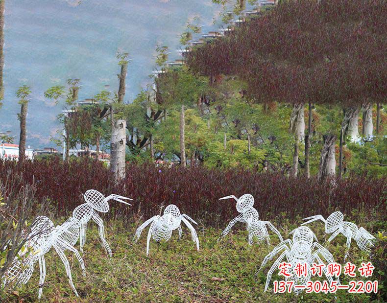 青海不锈钢蚂蚁镂空雕塑