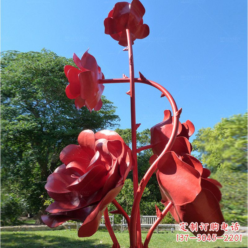 青海玫瑰雕塑艺术的精美表达
