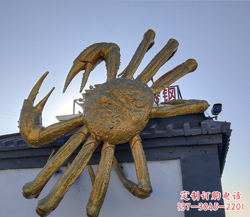 青海不锈钢螃蟹雕塑