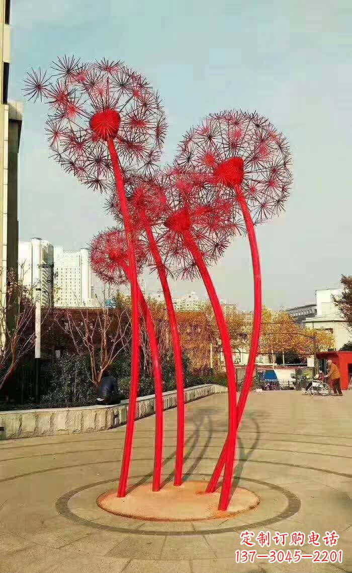 青海不锈钢蒲公英美丽的雕塑之作