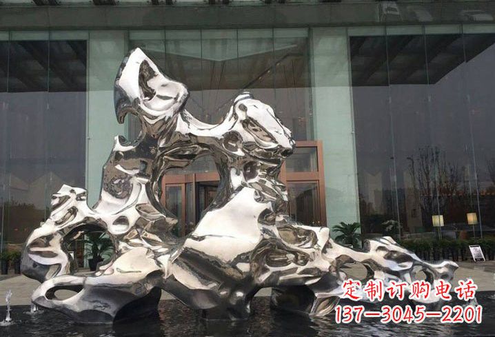 青海不锈钢企业太湖石雕塑