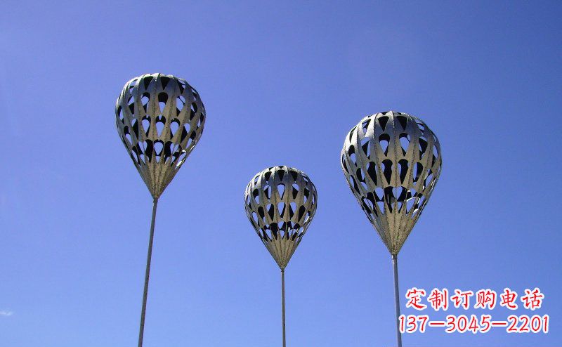 青海不锈钢气球雕塑把美丽带回大自然