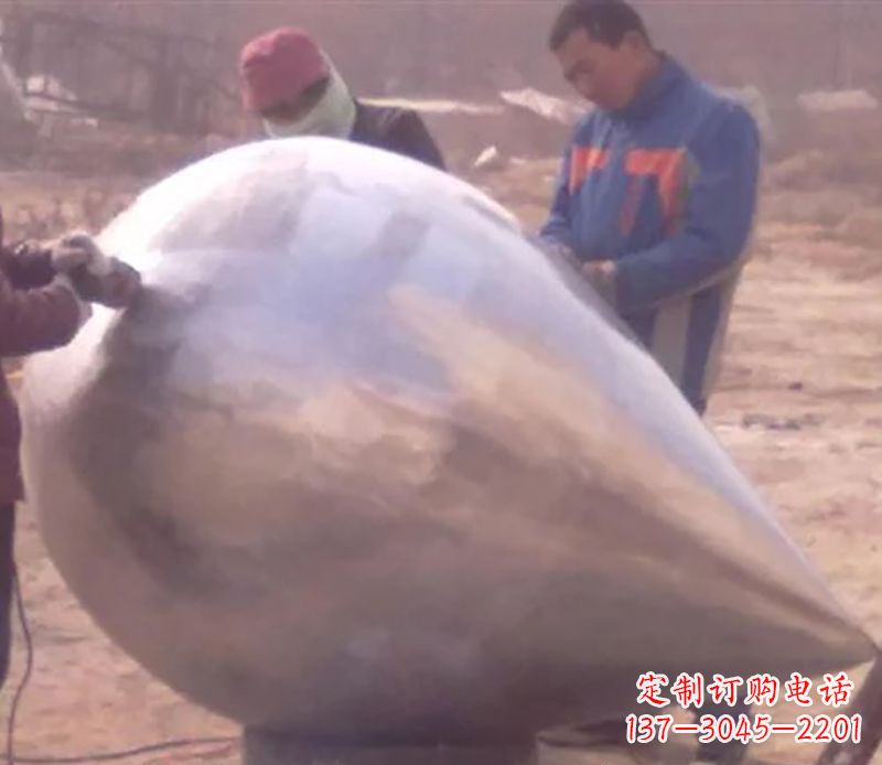 青海不锈钢水滴雕塑精致美丽的艺术品