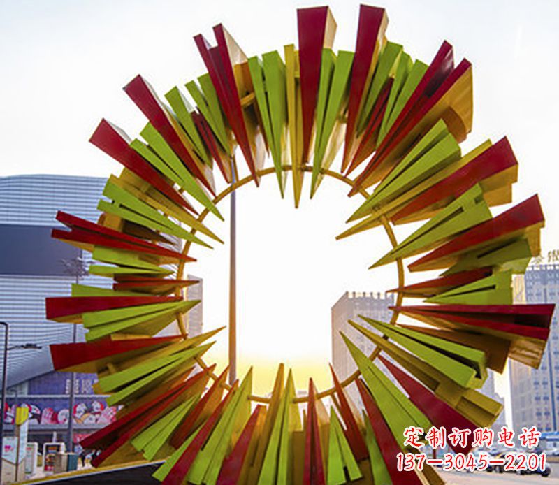 青海绚烂太阳,精美不锈钢太阳花雕塑