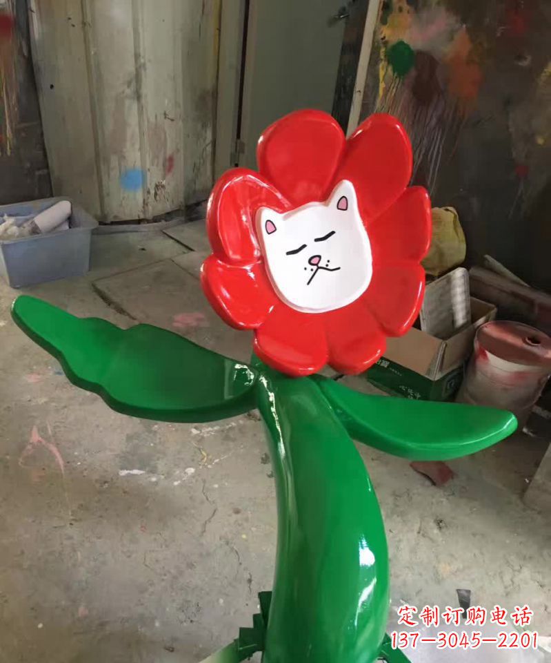 青海不锈钢太阳花景观装饰雕塑