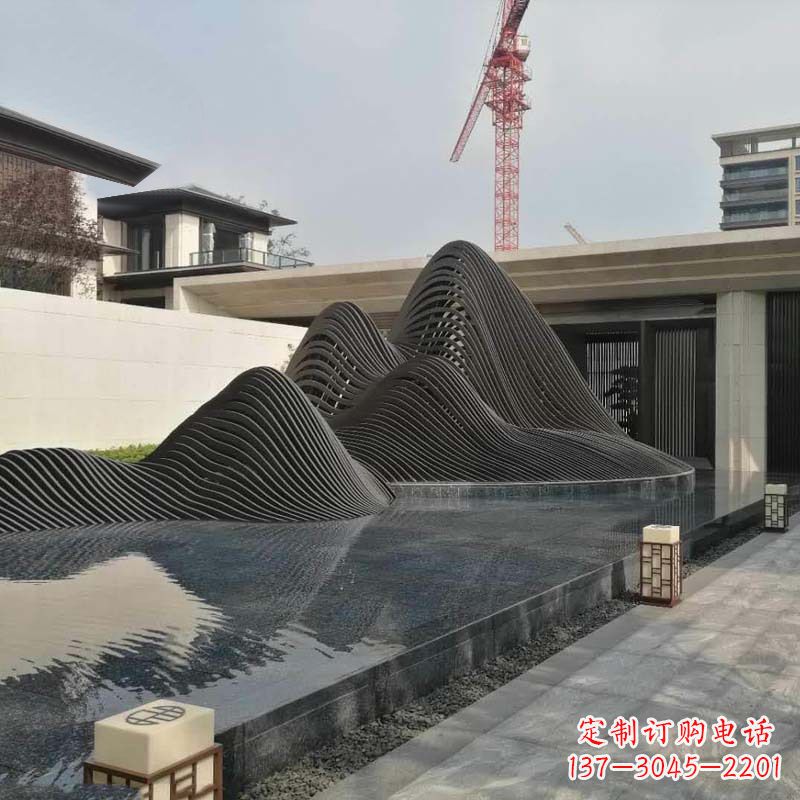青海不锈钢铁艺假山艺术性的美化