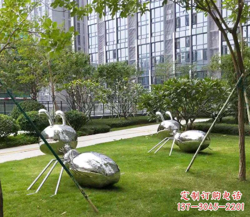 青海不锈钢小区蚂蚁雕塑