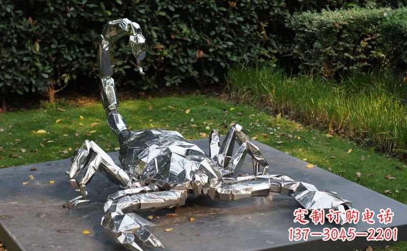青海不锈钢蝎子雕塑