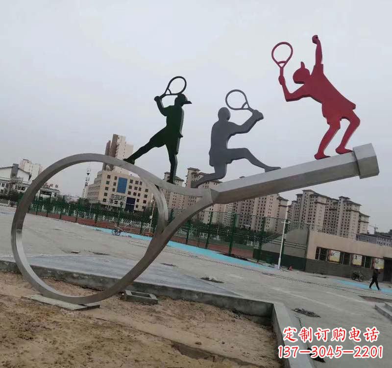 青海不锈钢羽毛球雕塑