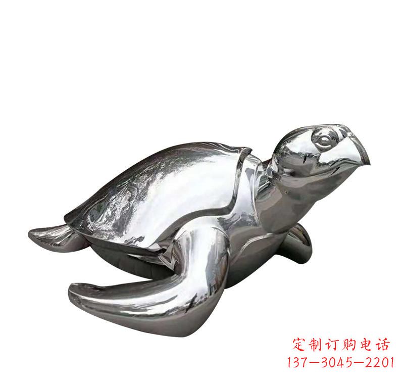 青海不锈钢海龟雕塑象征着长寿和坚强