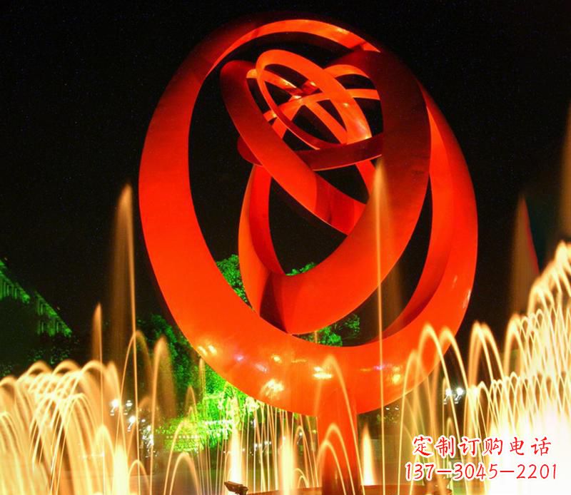 青海圆环雕塑抽象的艺术之美