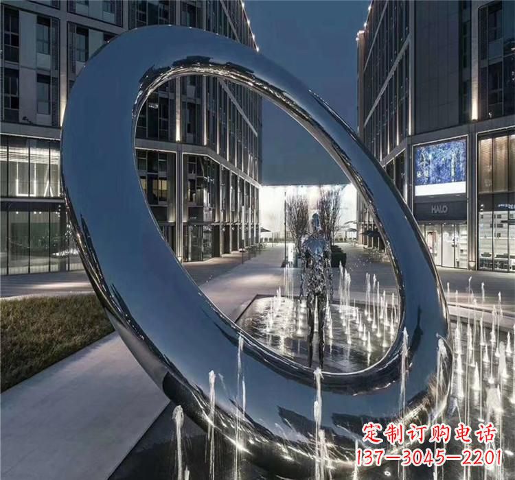 青海圆环景观雕塑令人惊叹的视觉奇观