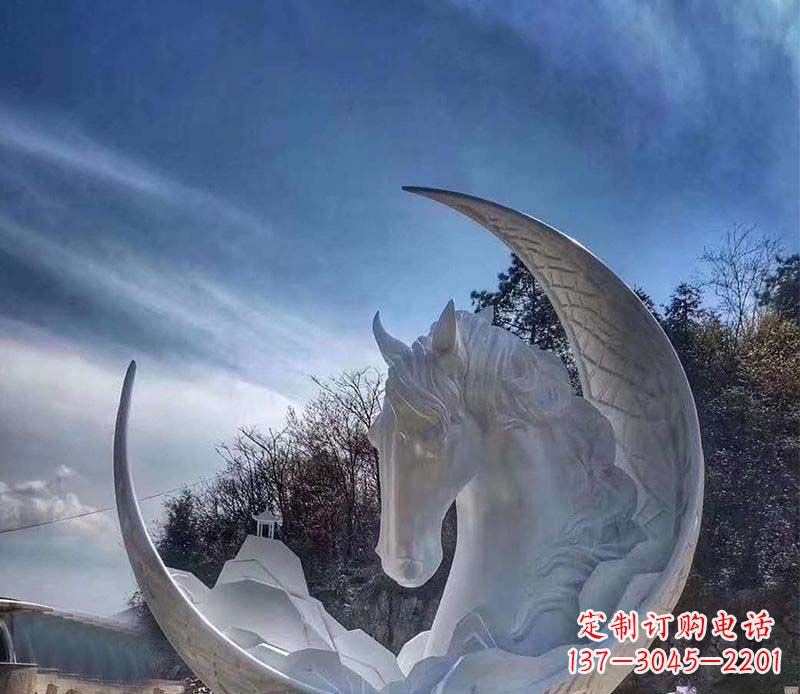 青海不锈钢月亮雕塑一种独特的艺术品
