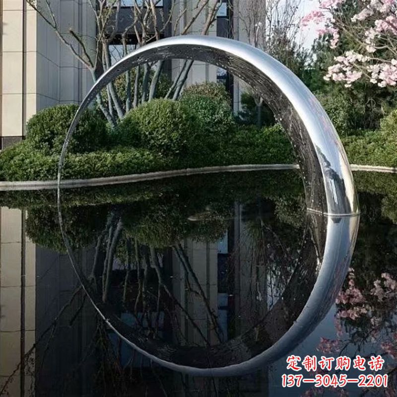 青海不锈钢月亮雕塑璀璨照亮夜空
