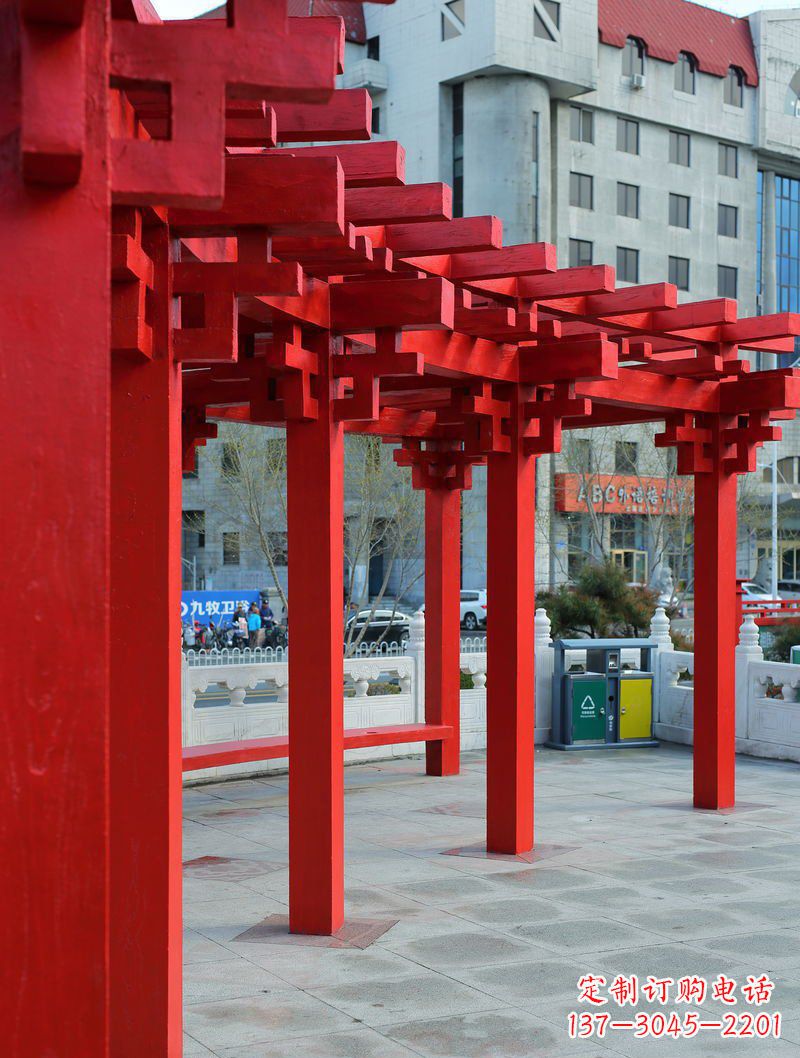 青海长廊雕塑描绘城市景观的艺术作品