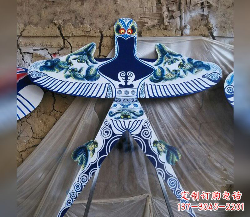青海不锈钢蜘蛛侠风筝雕塑