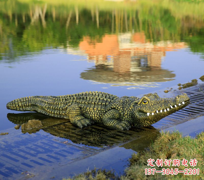 青海玻璃钢水池雕塑——池塘水景的精美装饰