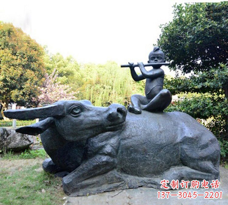 青海牧童雕塑传承民间文化