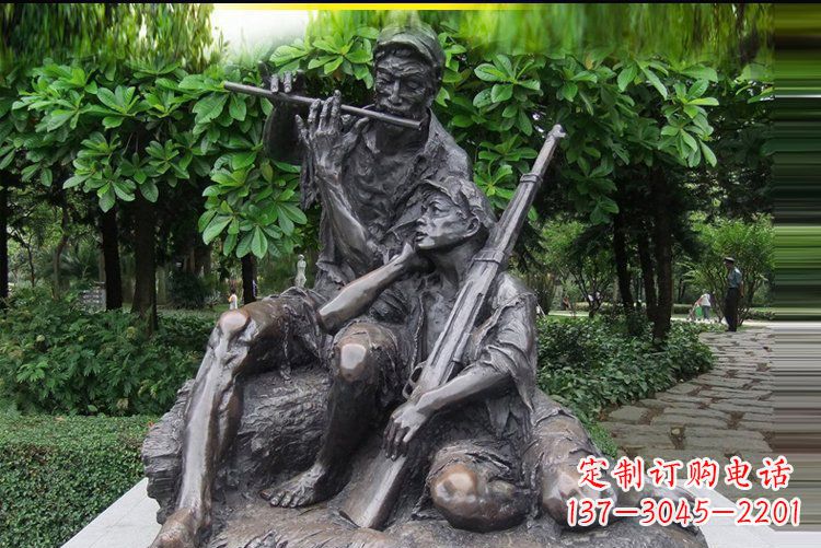 青海红军战士雕塑——抒发军旅情怀