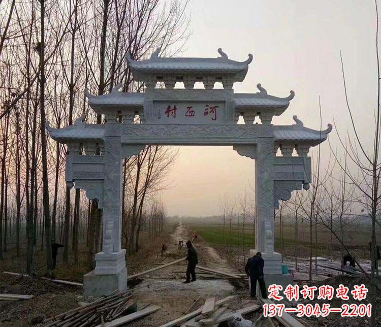 青海牌坊雕塑——记忆中的美丽家乡