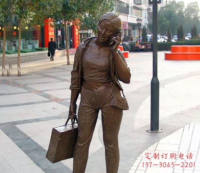 青海通话女性雕塑