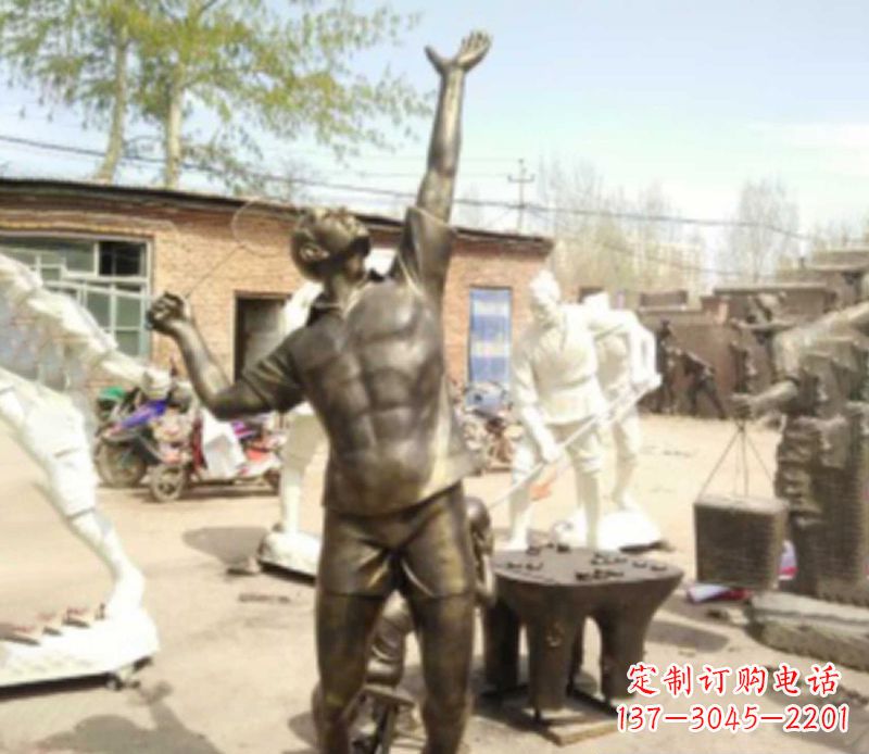 青海羽毛球雕塑传承运动精神