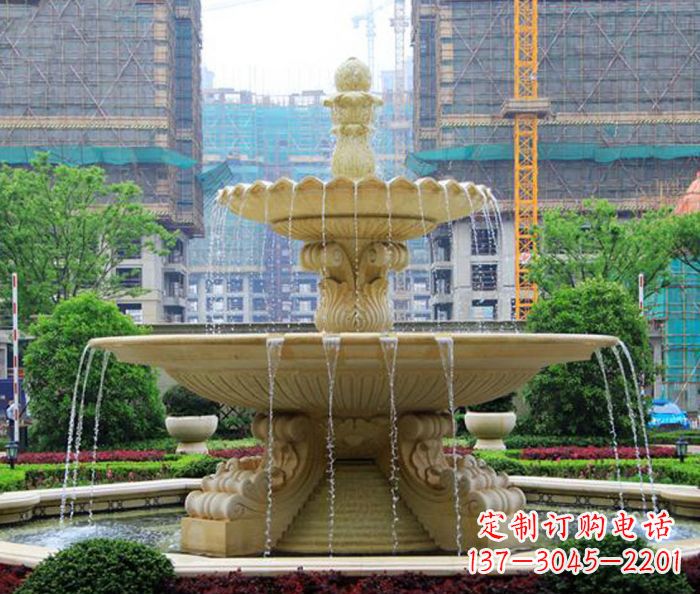 青海大理石大型喷泉石雕 (4)