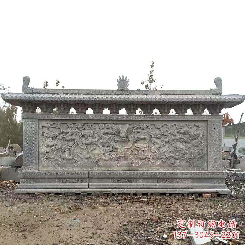 青海大理石影壁雕塑美丽的艺术精品