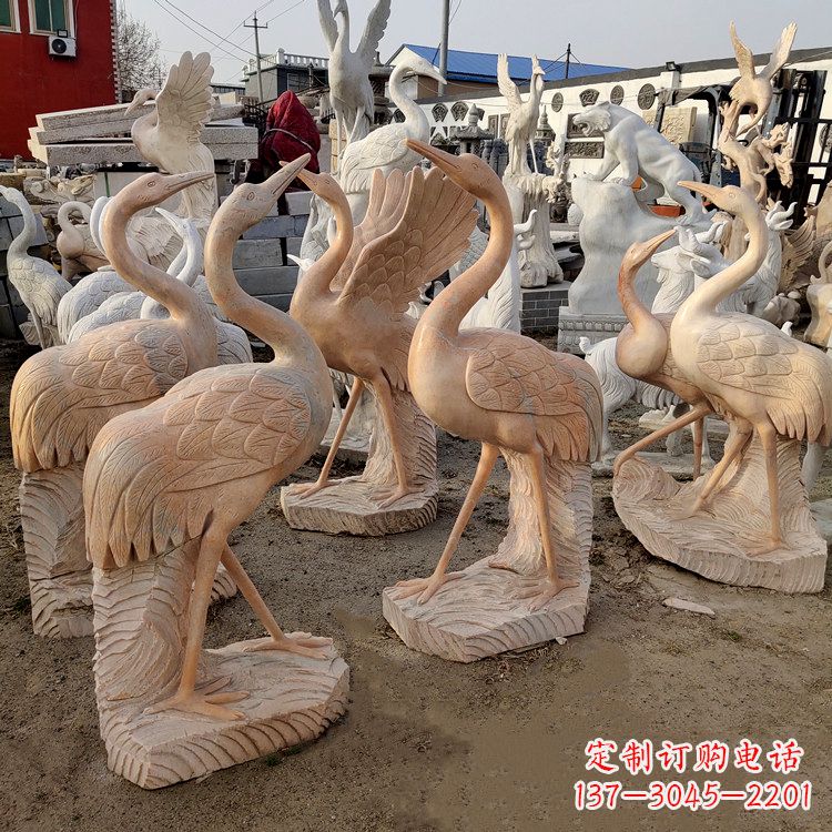 青海仙鹤雕塑艺术的经典之作