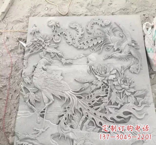 青海精美的凤凰雕塑