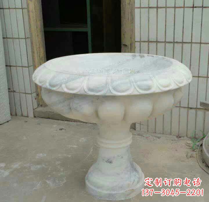 青海大理石花盆雕塑