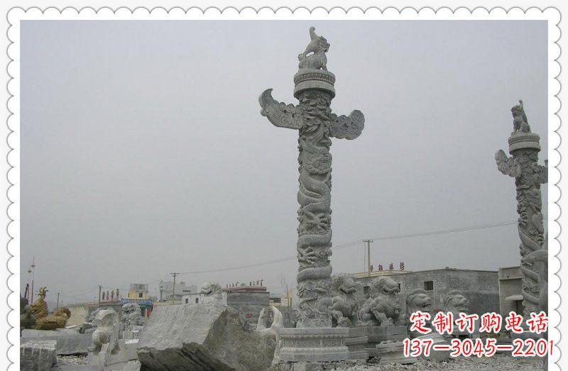 青海精致雕刻,大理石华表雕塑
