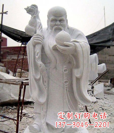 青海大理石寿星雕塑