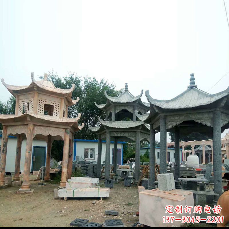青海大理石凉亭雕塑