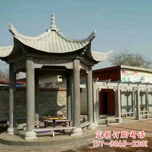 青海大理石凉亭庭院亭子